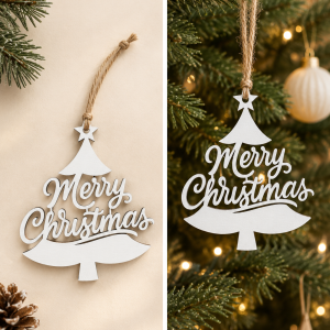 Merry Christmas Tree Ornament